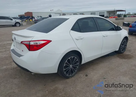 2016 Toyota Corolla S Plus from USA, damaged, VIN 5YFBURHE5GP521314